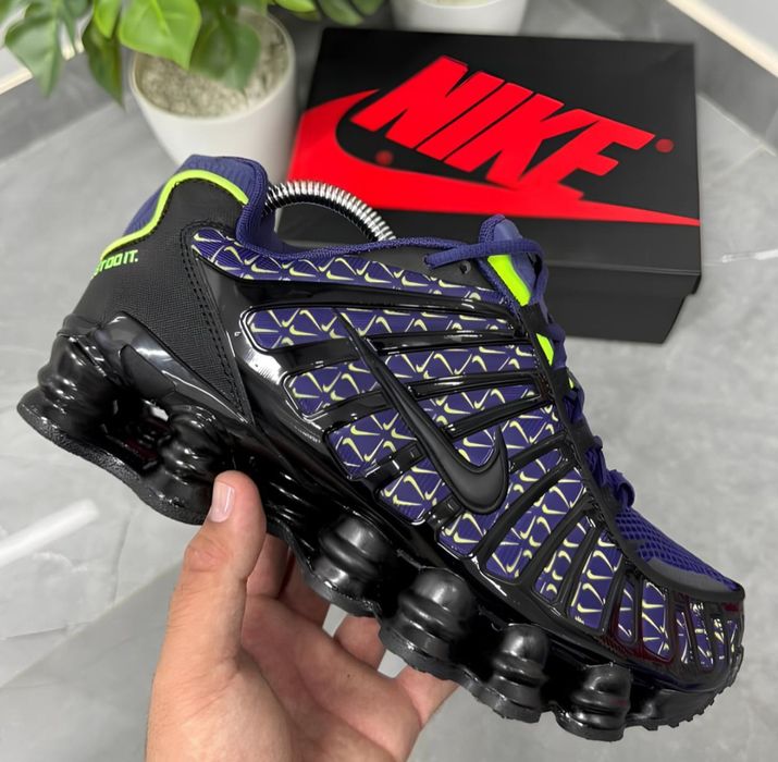 Nike Shox TL Black and Blue дамски маратонки
