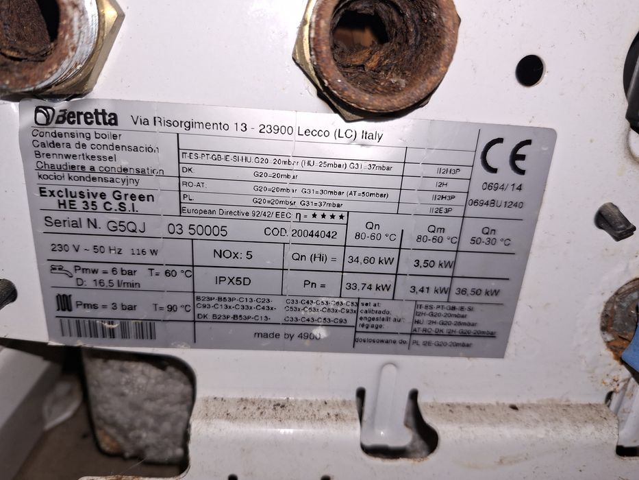 Centrala Beretta Exclusive Green 35 sau piese