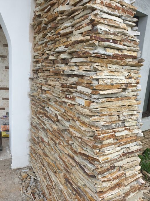 Fasii piatra naturala placat exterior interior casa gradina