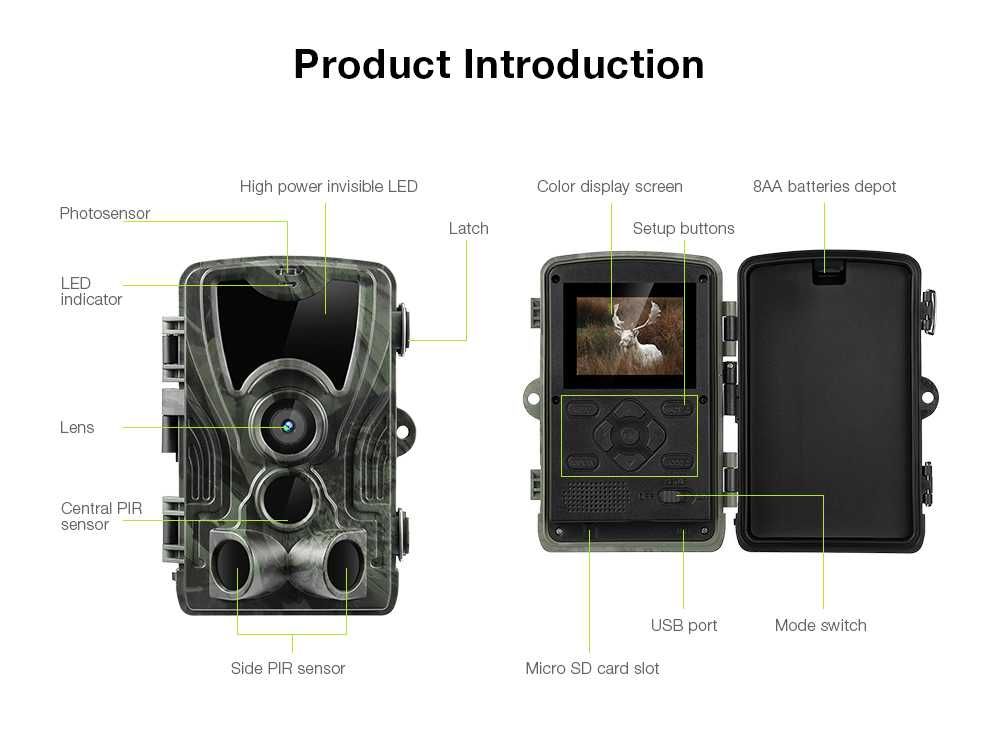 Ловна камера HC-801A с невидима подсветка и 20 MP