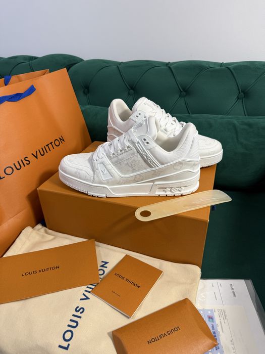 Adidasi Louis Vuitton piele naturala 100% Full Box colectie noua