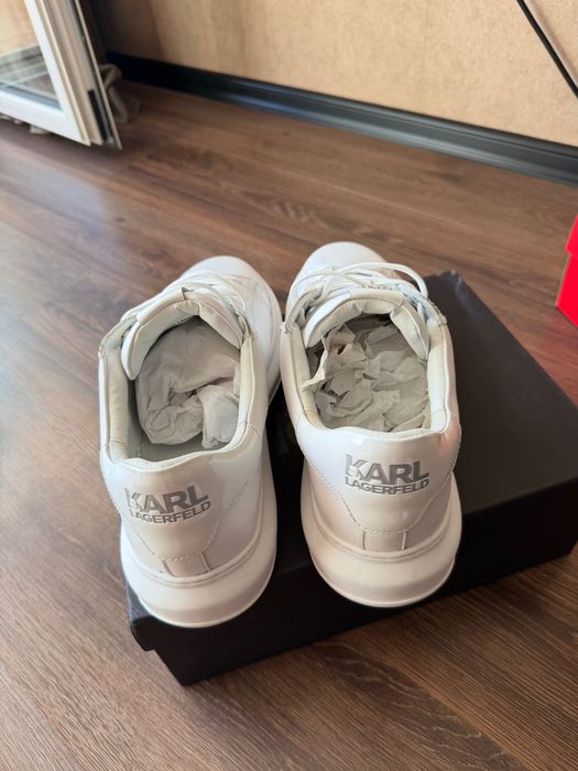 Обувки на Karl Lagerfeld мъжки бели