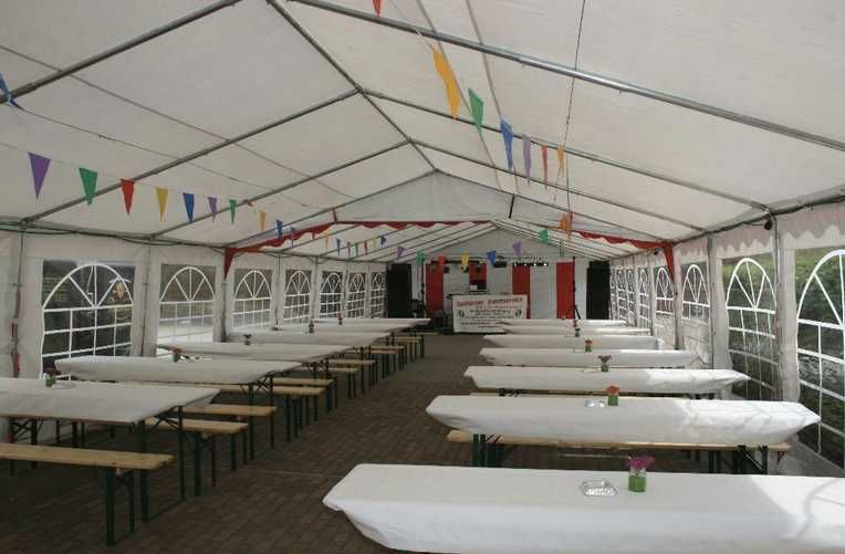 4x4 m CORT Pagoda Pavilion Evenimente ECONOMY nunta botez PVC 500