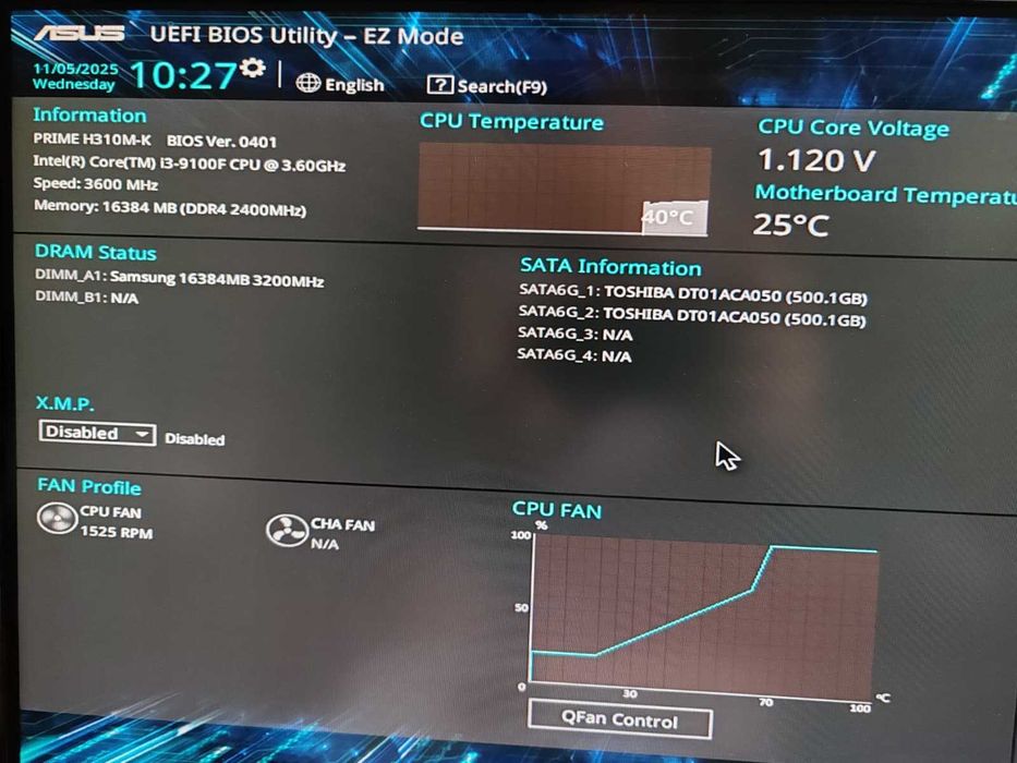PC i3-9100 3.6Ghz 16GB DDR4