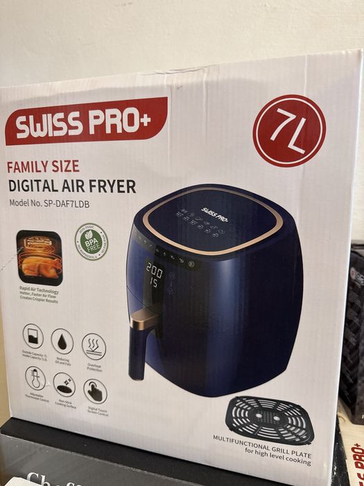 Air Fryer Swiss Pro+, nou la cutie, bleumarin