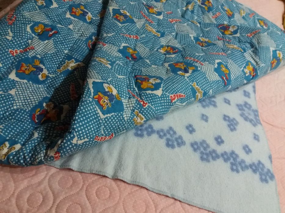 Ватное и байковое одеяло