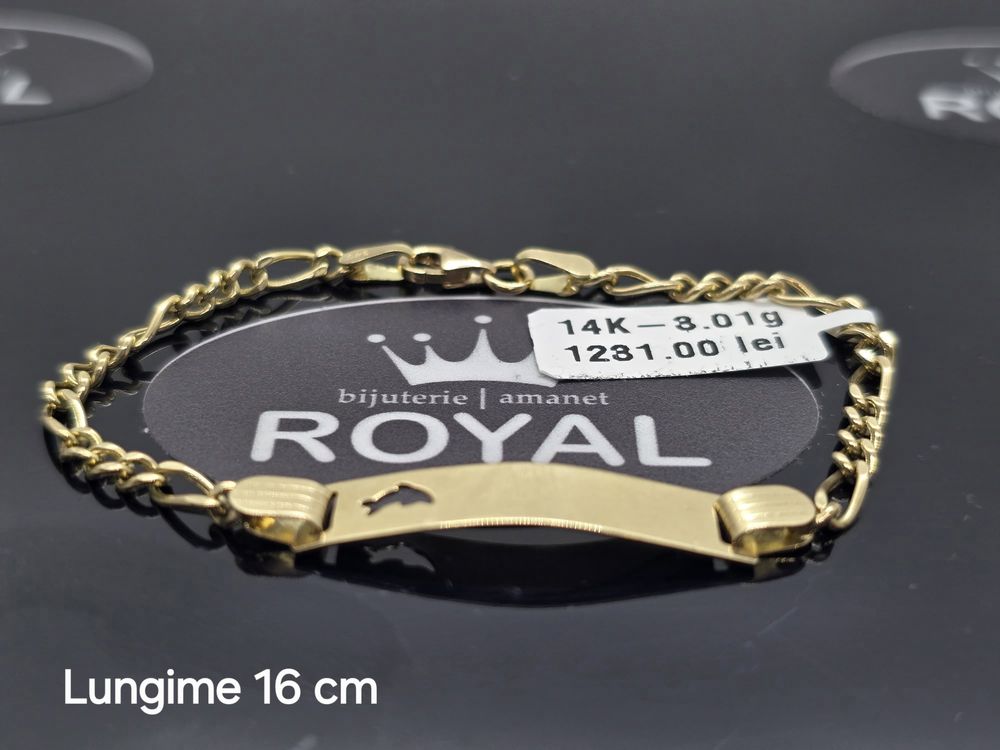 Bijuteria Royal: Bratara aur Nou 14k /3.01 gr