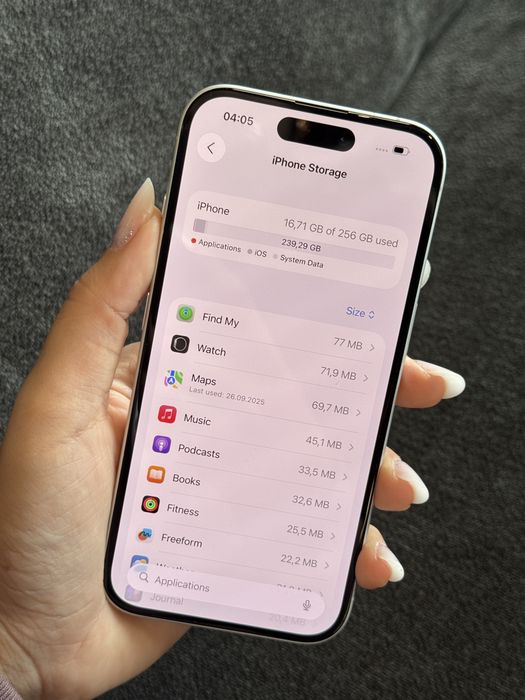 Iphone 16 alb 256GB impecabil liber de retea