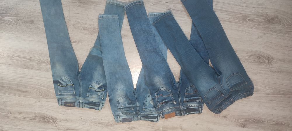 Set 4 perechi de blugi pentru fete 110 /116 cm