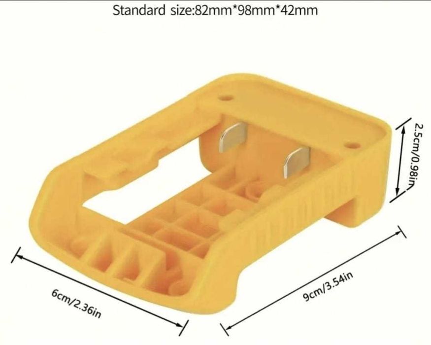 Adaptor pentru baterii Dewalt 18V 20V, cu USB si incarcator rapid tipC