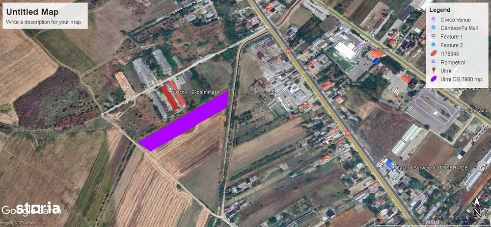 Vand teren 7900 mp Ulmi jud Dambovita