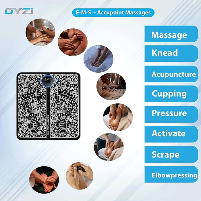 EMS масажор за стъпала – електростимулация за болка, релаксация