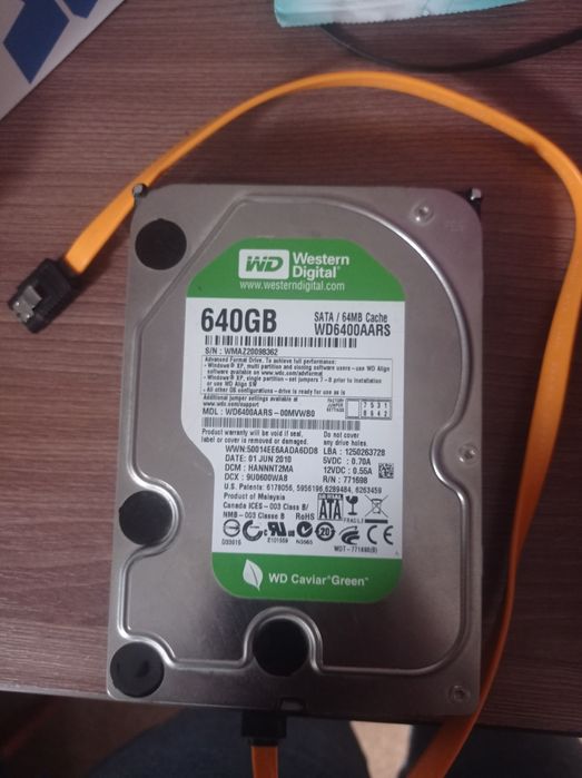 Жёсткий диск 640 Гб