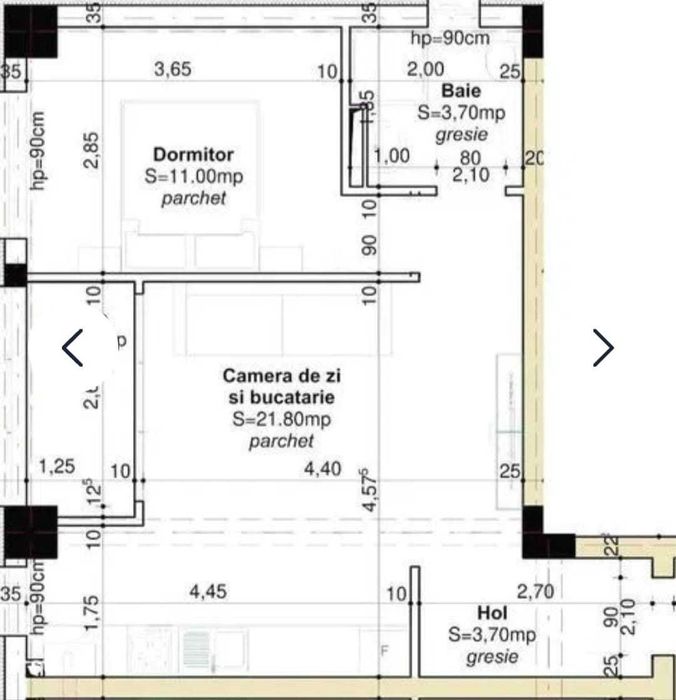 Persoana fizica - ap. 2 camere nemobilat + loc de parcare, Vișoianu