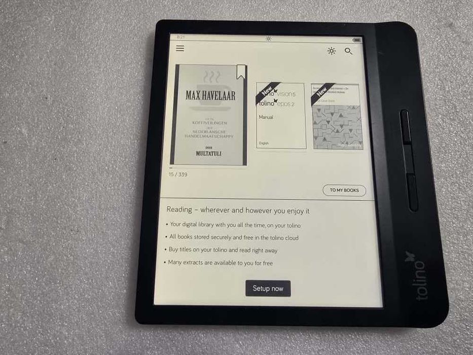 eBook Reader Tolino Vision 5, 7", 8GB, Rezolutie 1440 x 1920, Negru