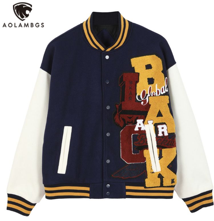 Bershka Varsity bomber jacket