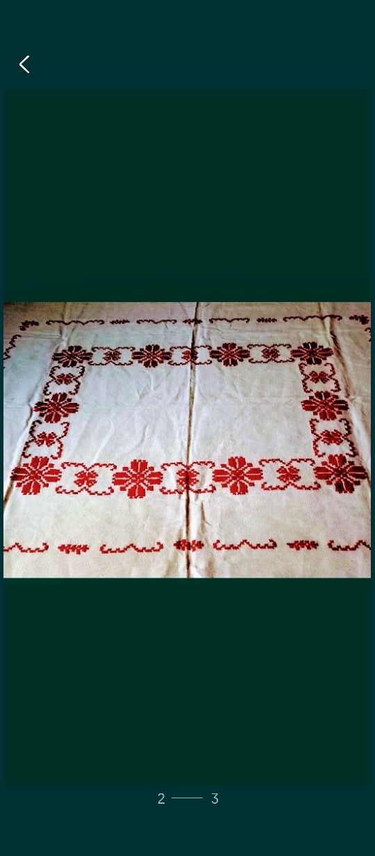 FATĂ de MASĂ taraneasca, cusută manual