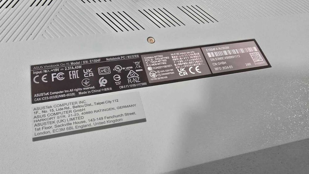 Asus VivoBook Go 15