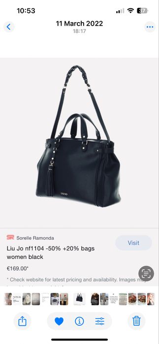 Geanta Tote Liu Jo, noua, negru, a costat 842 ron
