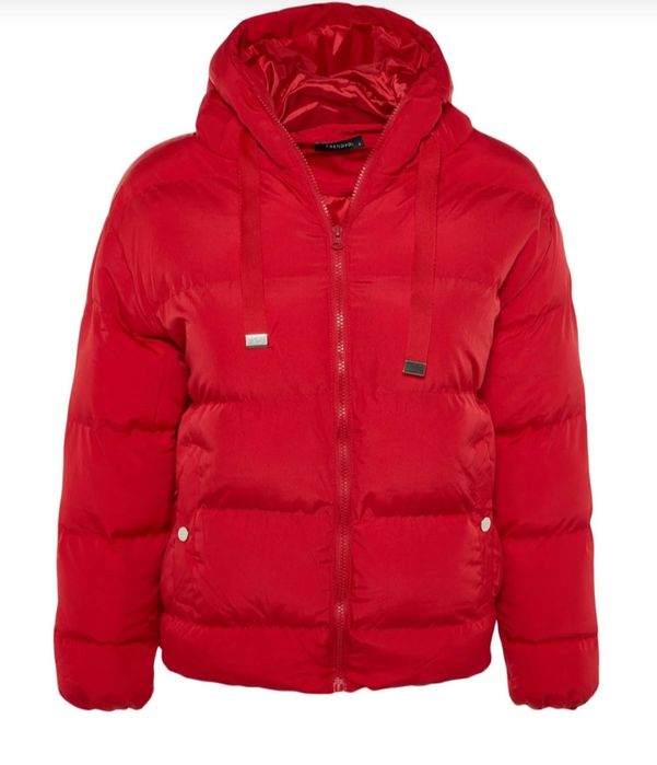 Червено дамско яке, размер М