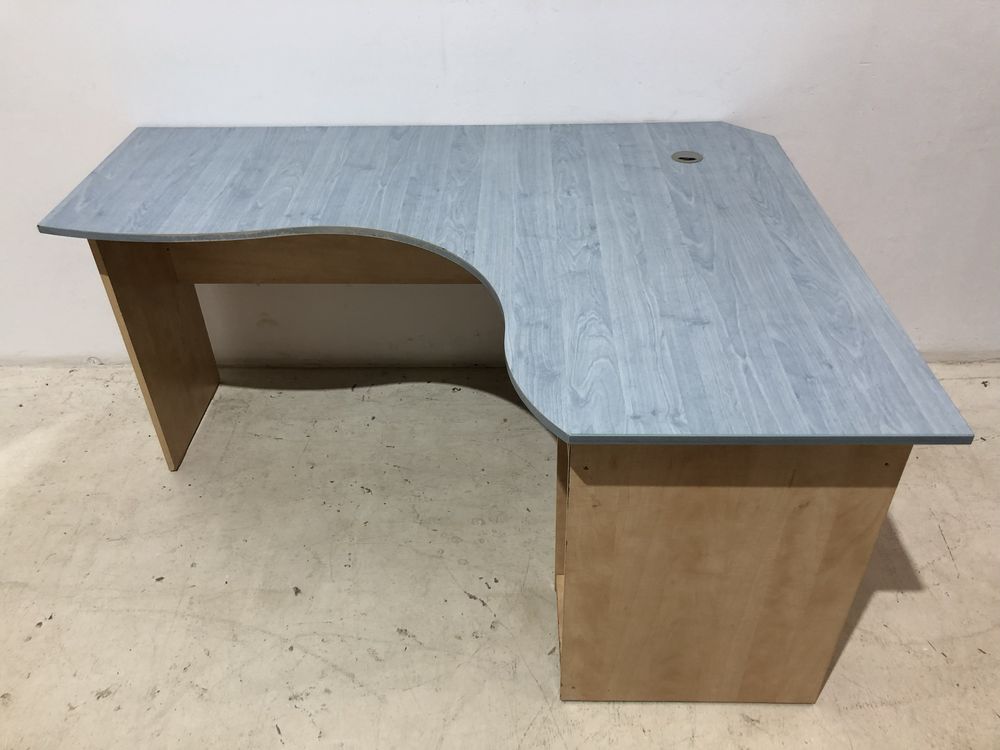 Birou Tehnic 160X120 cm; Masă Lucru cu Dulap Calculator PC; Birou Colț
