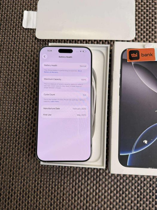 НОВ! 1TB! Iphone 16PRO MAX Лизинг от 88лв/м White titanium Гаранция!