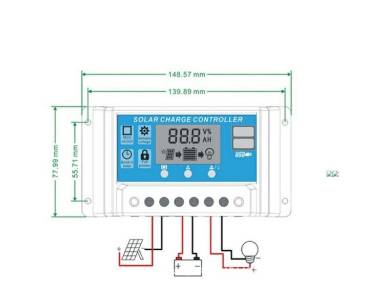 Pwm controller regulator incarcare panou fotovoltaic rulota