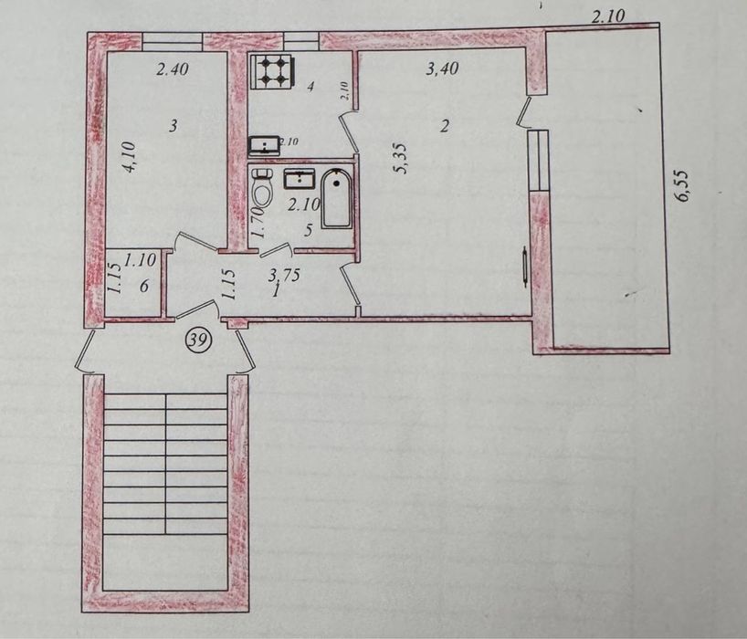 Продаю свою квартиру кирпич ТЦ Парус