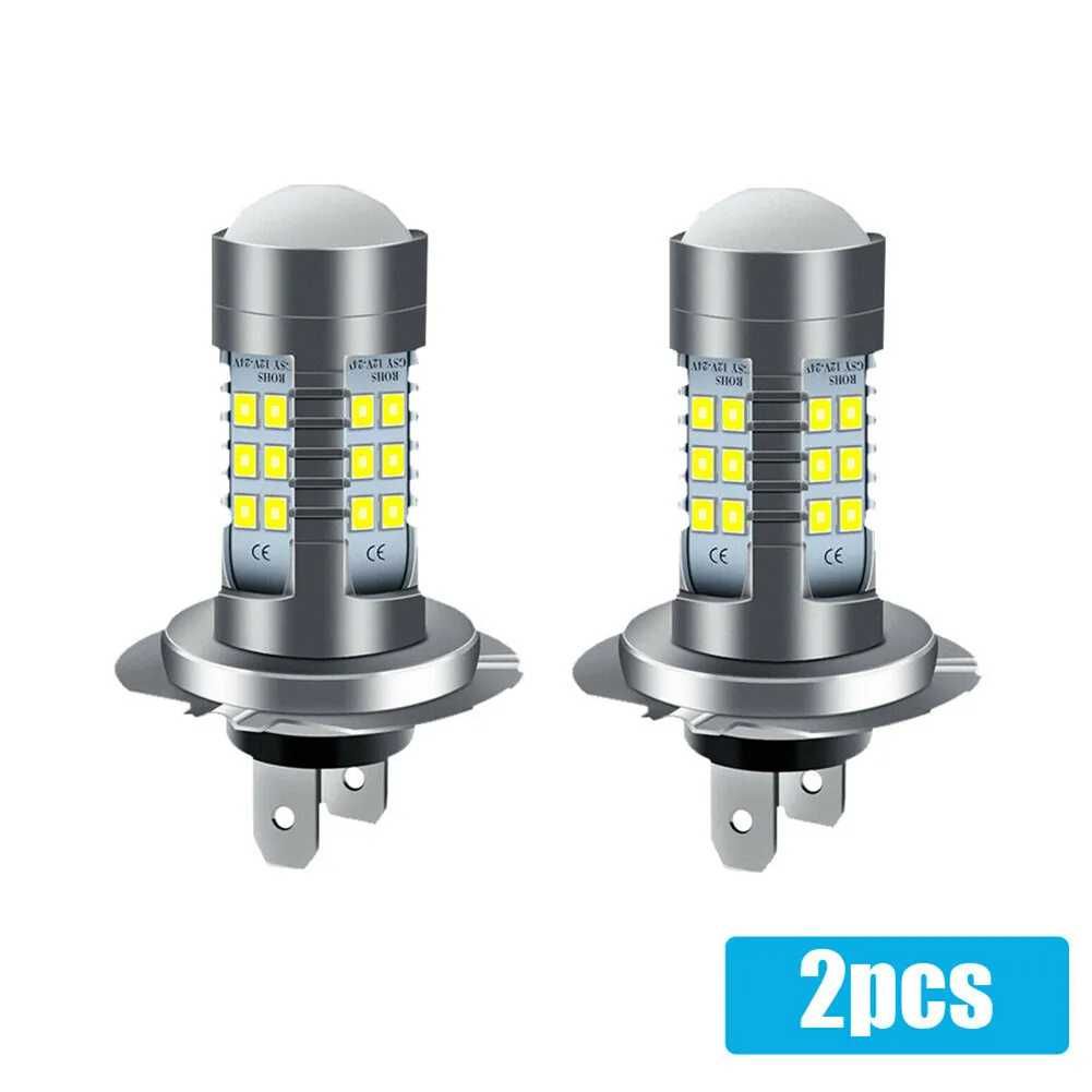 Kit Becuri Led H7 - Osram 300 W - lumina alba  - noi / sigilate