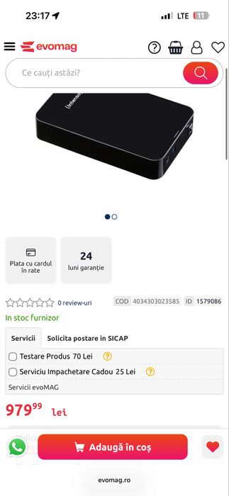 HDD Extern Intenso Memory Center 3.5", 8TB / NOU