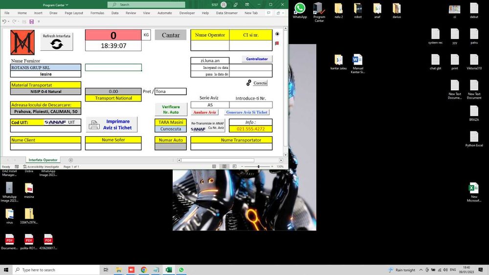 Cantar Auto E-TRANSPORT Self