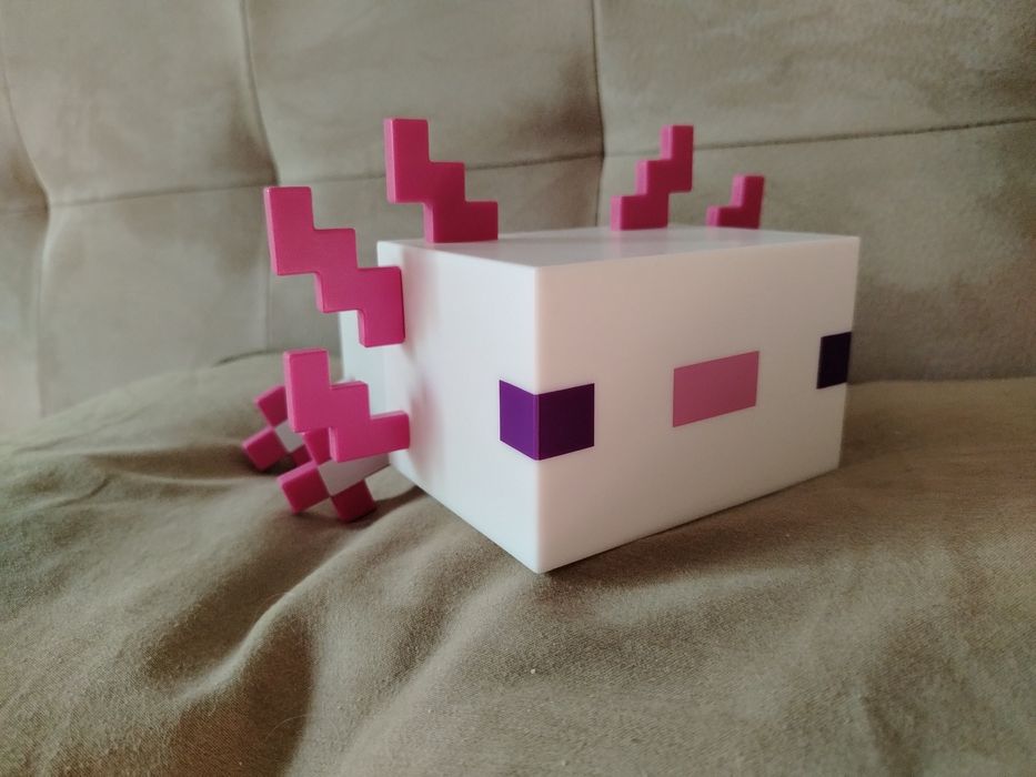 нощна лампа axolotl minecraft