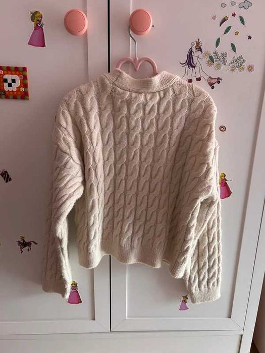 Waikiki, Cardigan scurt, crem fetițe,134-140cm