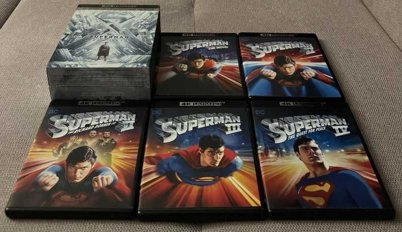 Colectia Superman 5 Filme Ultra HD 4K Blu-ray Box Set Ca Noi