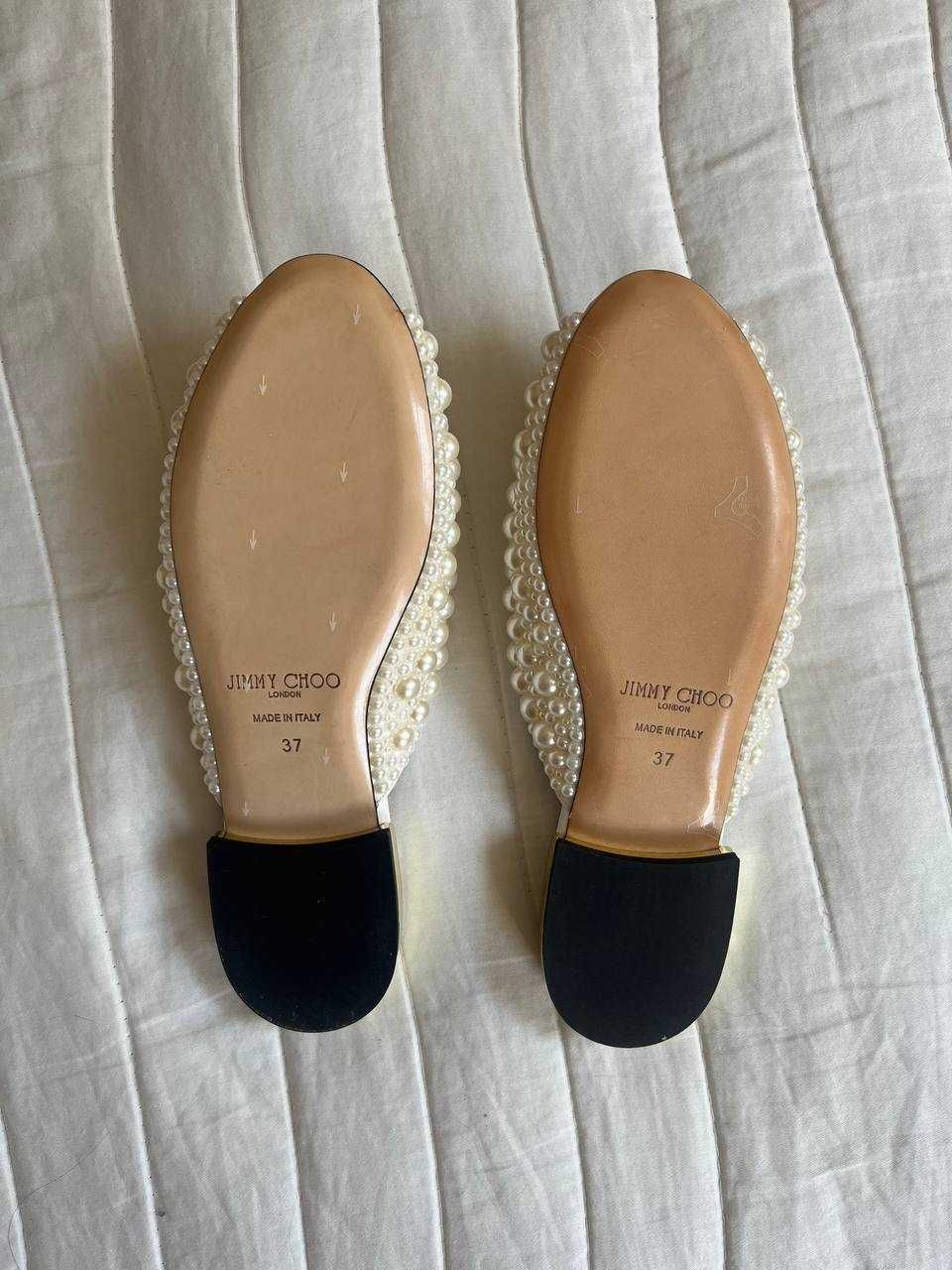 Jimmy Choo Нови елегантни мюли  с равна подметка