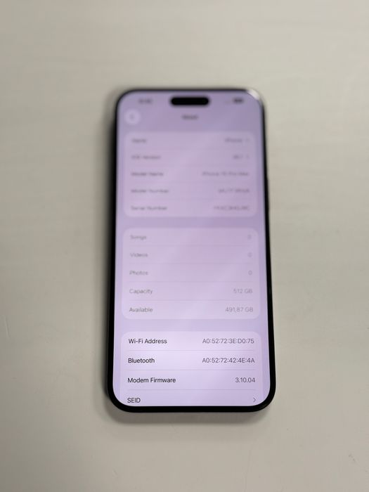 Apple iPhone 15 Pro Max, Blue Titanium, 512GB