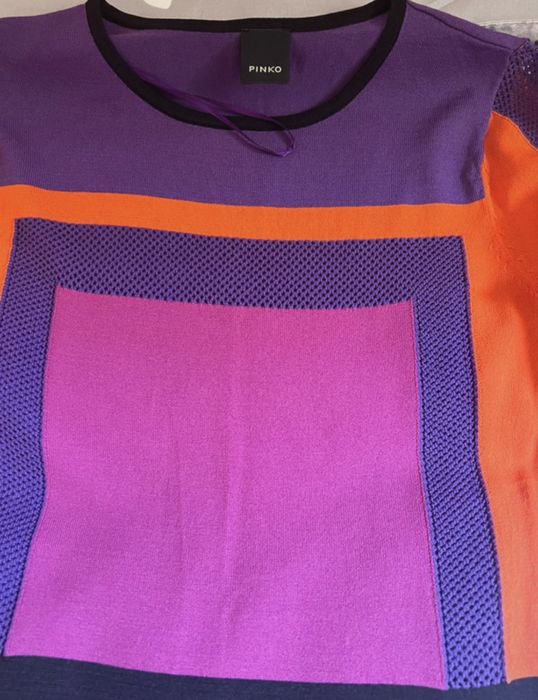 #Pinko#rochie#midi#cu design geometric modern