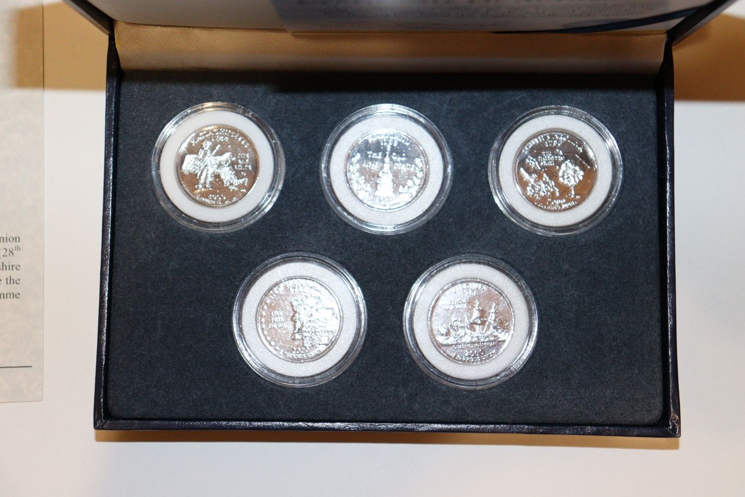 Set Monede United States Mint 2000 State Quarters - Placate Platina