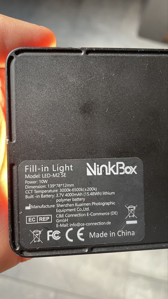 Лед освтление за Фото Видео Камера - NinkBox 3000K-6500K
