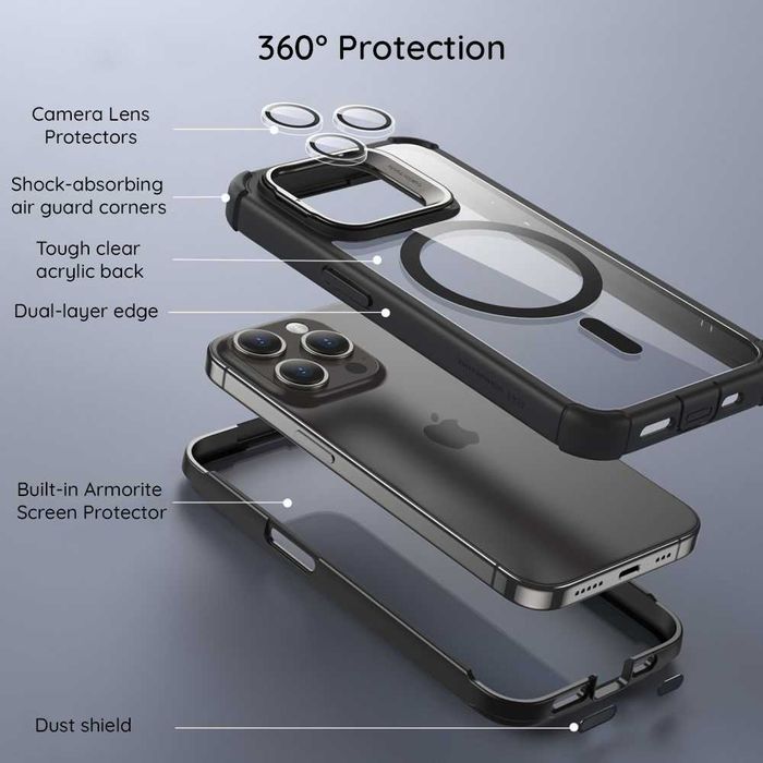 Husa antisoc full 360 military APPLE iPhone 15 Pro Max 14 Plus 16 Pro