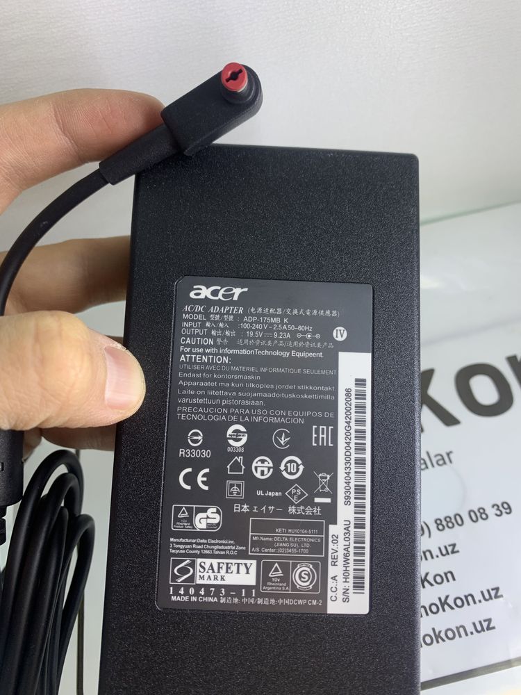 Акция! ASUS 6.23. 135w Acer 7.1 блок питания зарядка!