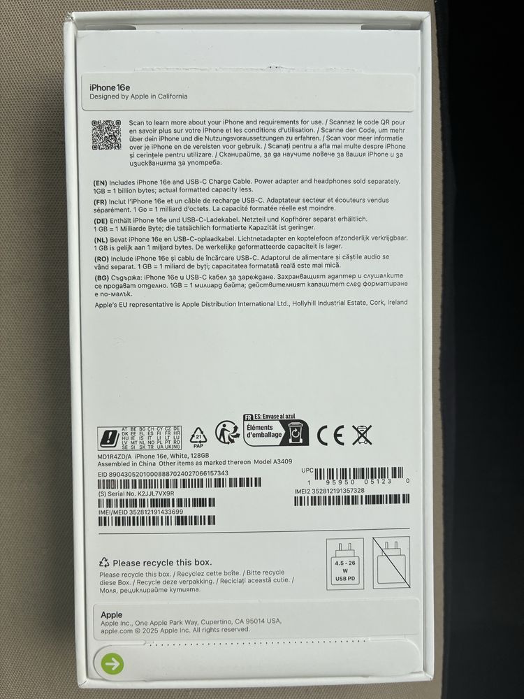 Iphone 16 E 128 GB
