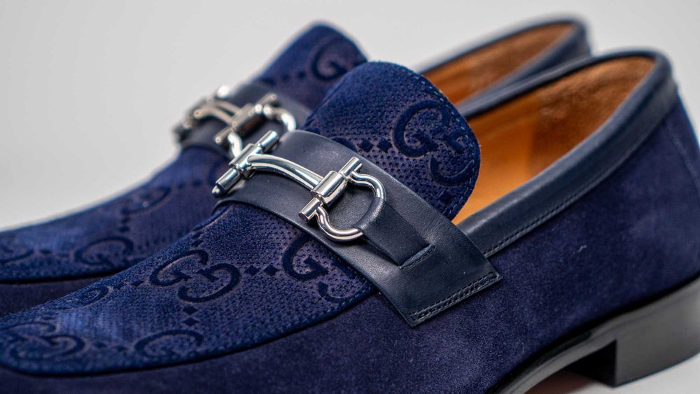 Мъжки Обувки Gucci Jordy Guccissima от ВЕЛУР