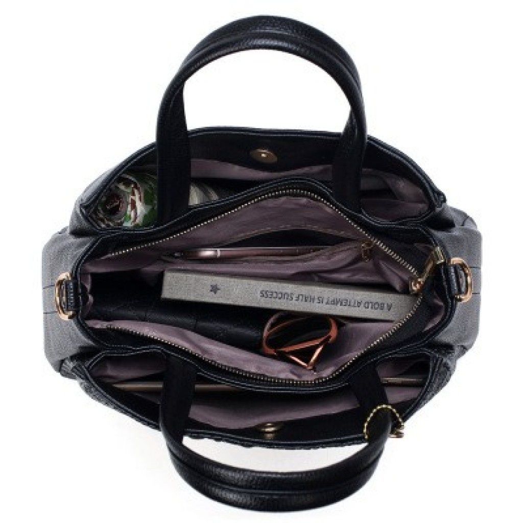 Чанта и портфейл / Цвят: Черен / Размер на чантата: 24/28/12 см (дължи