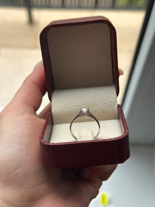 Диамантен годежен пръстен 0.23 ct G/VVS2 с HRD сертификат