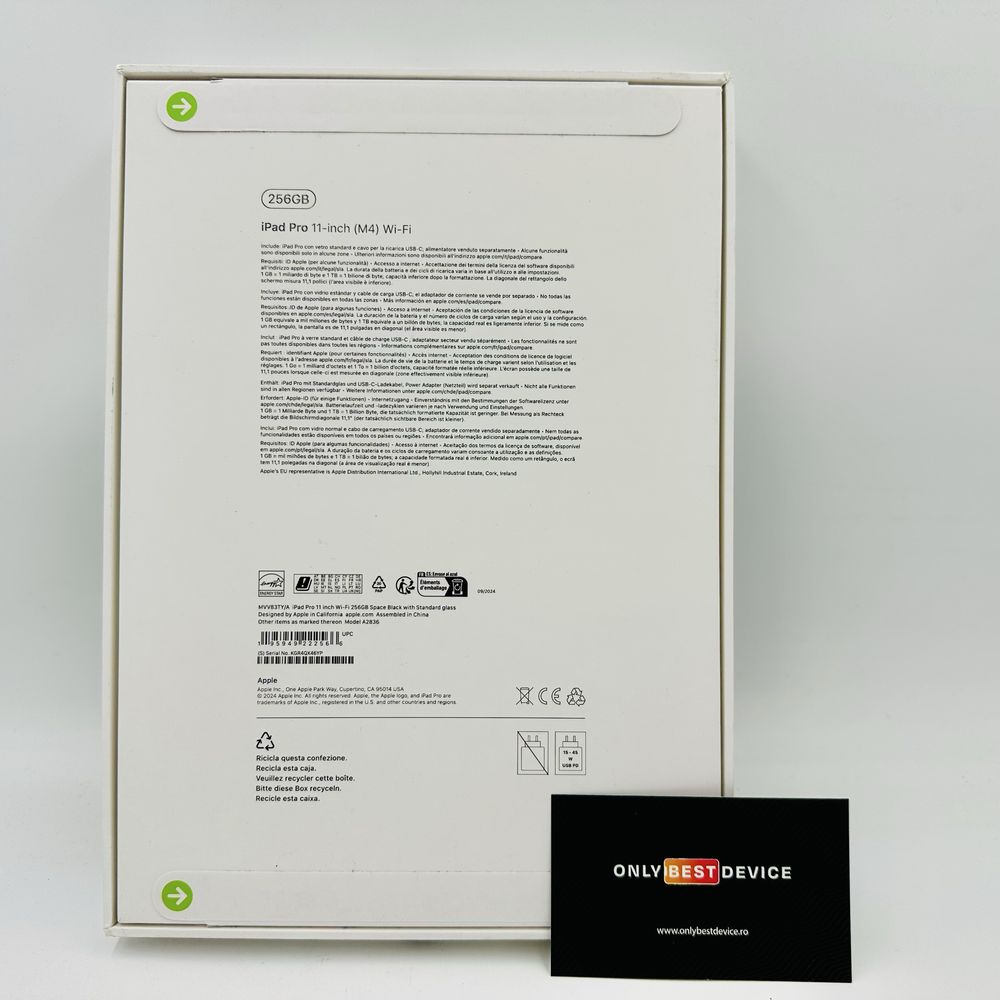  iPad Pro 11-inch M4 Wi-Fi 256GB Space Black