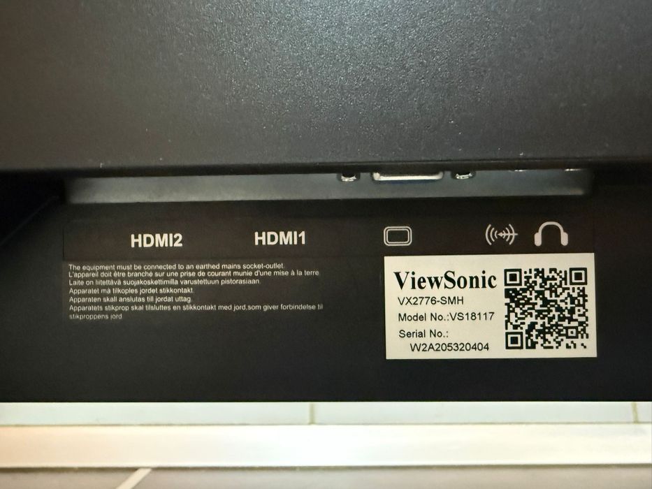 Monitor View Sonic 27