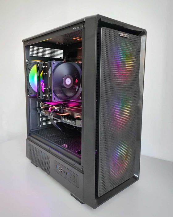 NOU! Sistem PC Gaming Ryzen7 5700X + RX 6600-Factură + Garanție 2 Ani