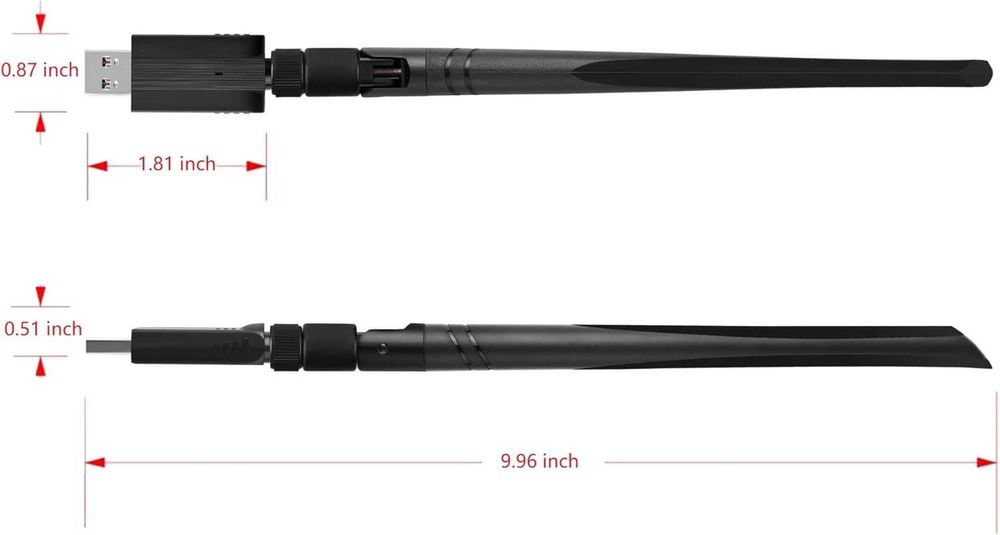 CORN 1200Mbps USB Wifi адаптер за компютър
