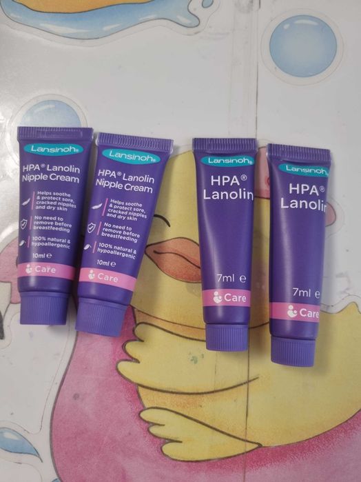 Lansinoh Cremă sâni cu Lanolină => 4 bucăți (2x7ml + 2x10ml)